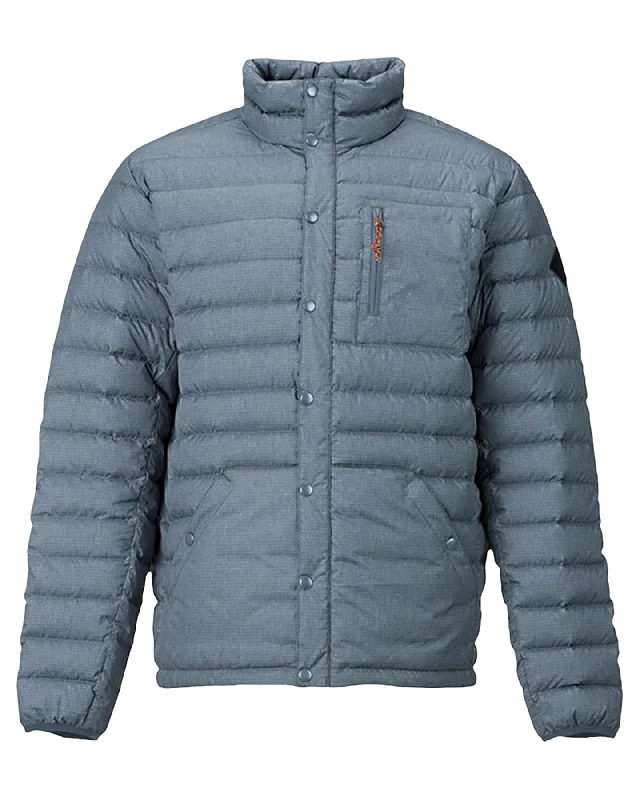 Men's Coats with Velcro ClosuresBurton Men's Evergreen Down Insulated Jacket - LA Sky Heather