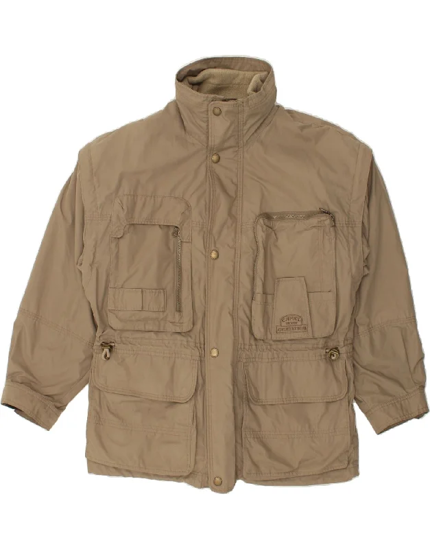 Functional Men's Ski JacketsCAMEL Mens Windbreaker Jacket UK 38 Medium Beige Polyester