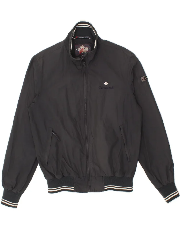 Men's Coats for Casual WearCANADIENS Mens Bomber Jacket IT 48 Medium Grey Cotton