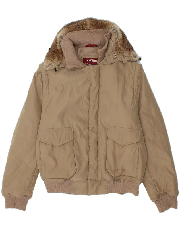 Men's Coats for Casual WearCARRERA Mens Padded Jacket UK 40 Large Grey Polyester