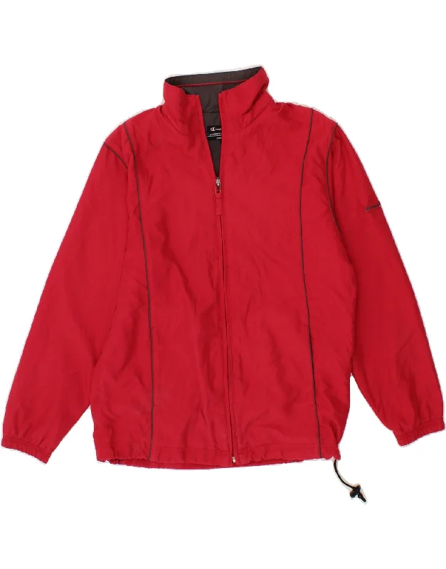 Men's Coats without LiningCHAMPION Mens Rain Jacket UK 36 Small Red