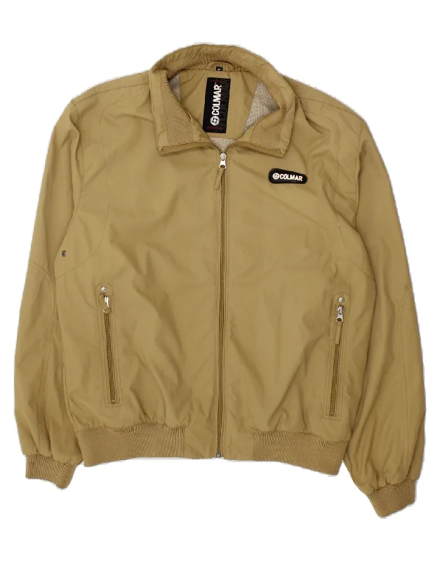 Men's Coats with Reflective StripesCOLMAR Mens Bomber Jacket IT 50 Large Beige Polyester