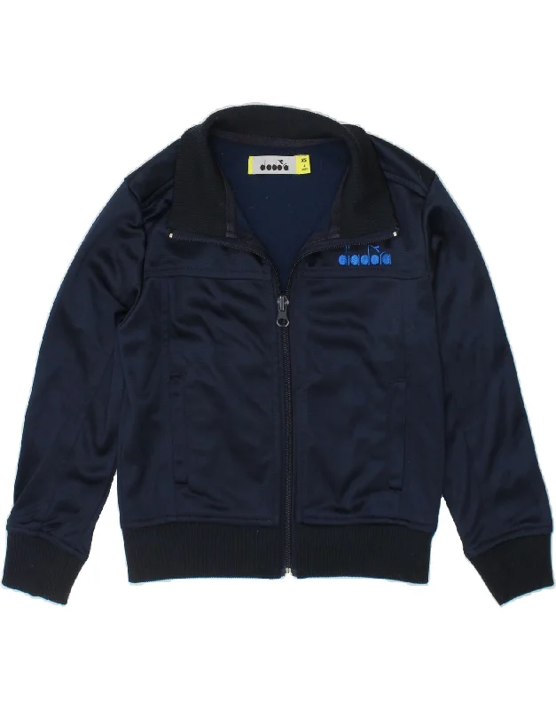Men's Coats for SnowshoeingDIADORA Boys Tracksuit Top Jacket 3-4 Years XS Navy Blue Polyester