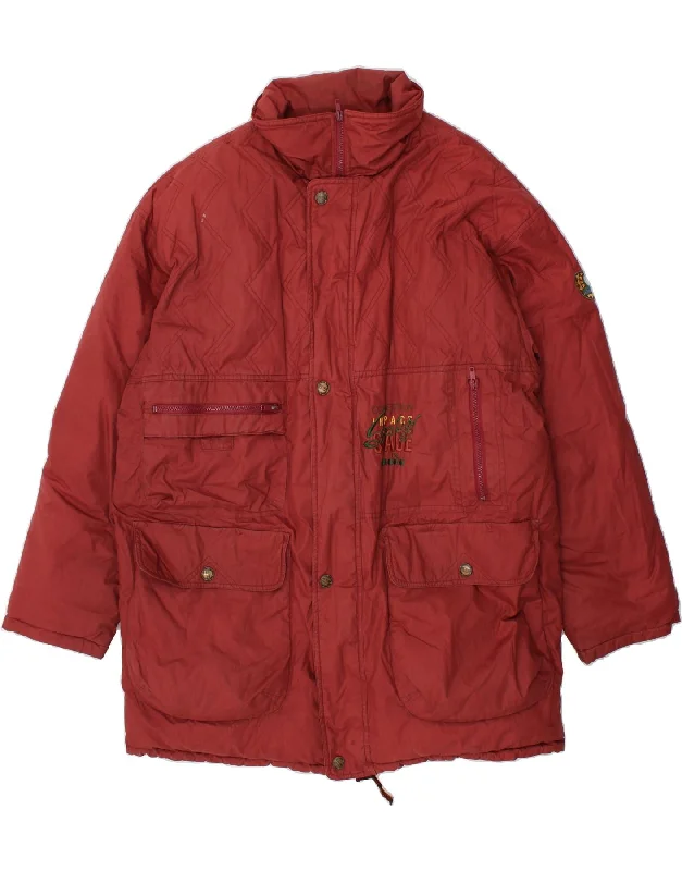 Waterproof Men's ParkasDIADORA Mens Windbreaker Jacket UK 42 XL Maroon Polyester