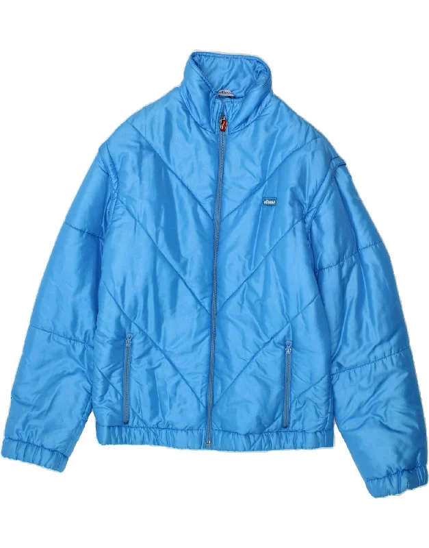 High-Quality Men's Duffle CoatsELLESSE Mens Padded Jacket UK 38 Medium Blue Nylon