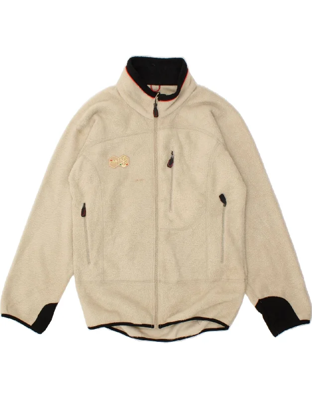 Men's Coats for SkiingFILA Mens Fleece Jacket UK 36 Small Beige Polyester