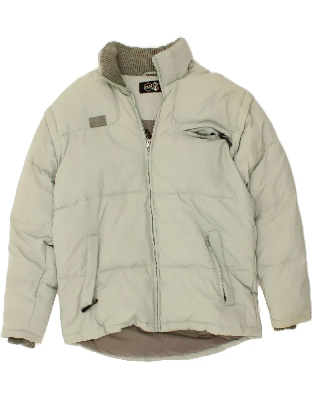 Men's Coats with Relaxed FitsFILA Mens Loose Fit Padded Jacket UK 36 Small Green Polyester