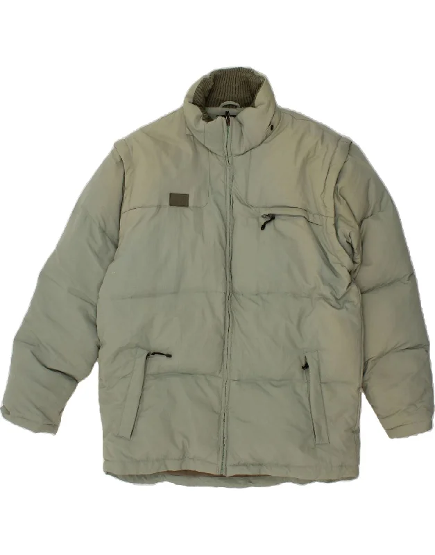 Men's Coats with Stretch FabricFILA Mens Padded Jacket UK 40 Large Green Polyamide