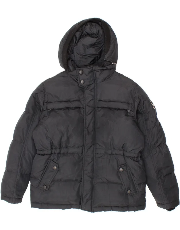 Durable Men's Car CoatsGAS Boys Hooded Padded Jacket 11-12 Years Black Polyamide