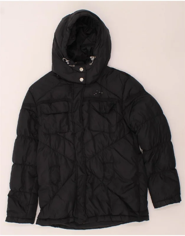 Essential Men's Puffer JacketsGEOX Girls Hooded Padded Jacket 11-12 Years Black Polyamide