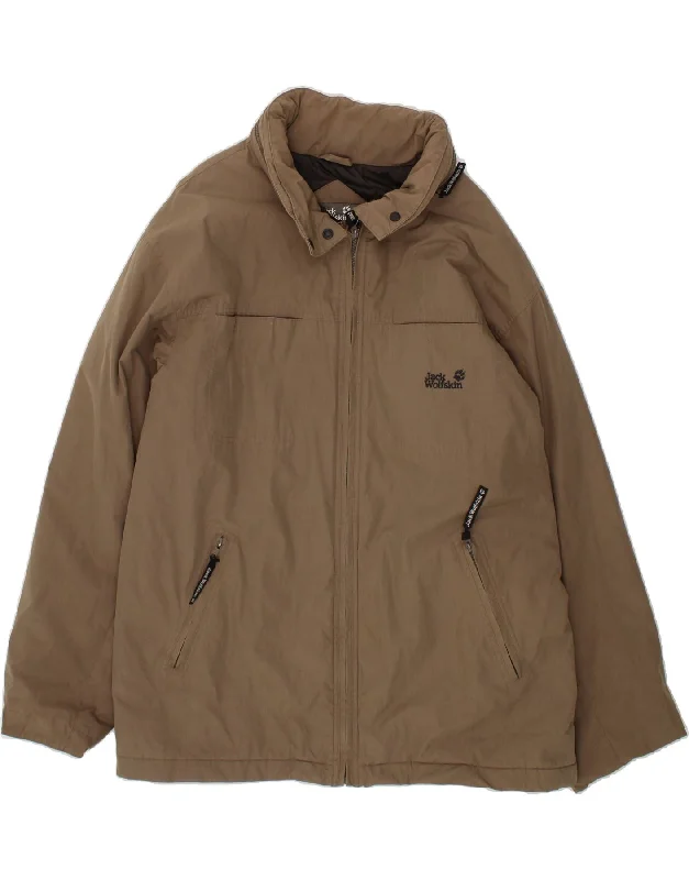 Men's Coats with Adjustable HemsJACK WOLFSKIN Mens Windbreaker Jacket UK 42 XL Grey