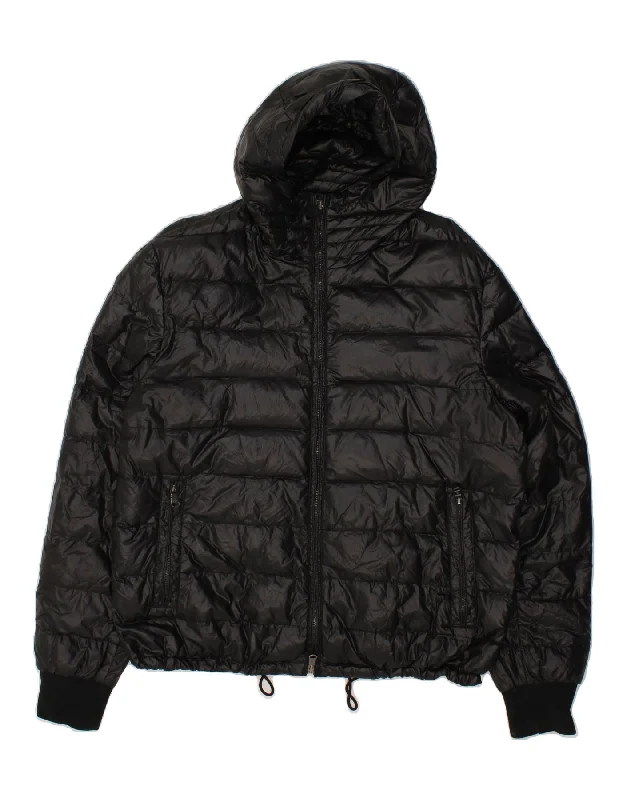 Men's Coats for SpringMARINA YACHTING Mens Hooded Padded Jacket IT 54 2XL Black Polyamide
