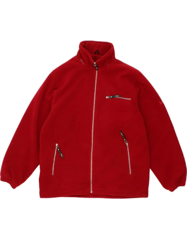 Men's Coats with Reflective StripesMARKS & SPENCER Mens Fleece Jacket UK 42 XL Red Polyester