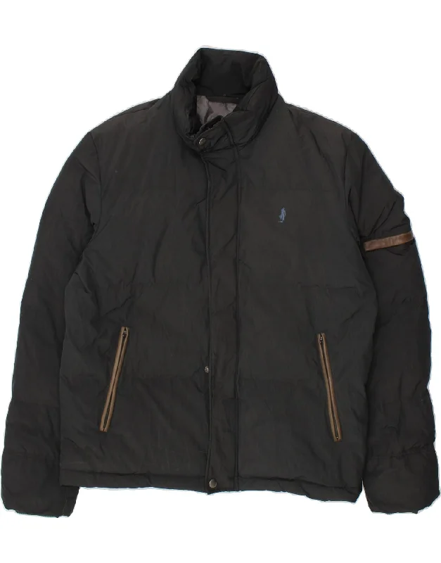 Men's Coats with Hidden PocketsMARLBORO CLASSICS Mens Padded Jacket EU 58 4XL Black Nylon