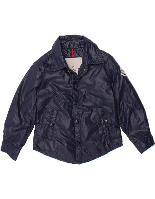 Men's Coats with Inner PocketsMONCLER Baby Boys Bomber Jacket 18-24 Months Navy Blue Polyamide