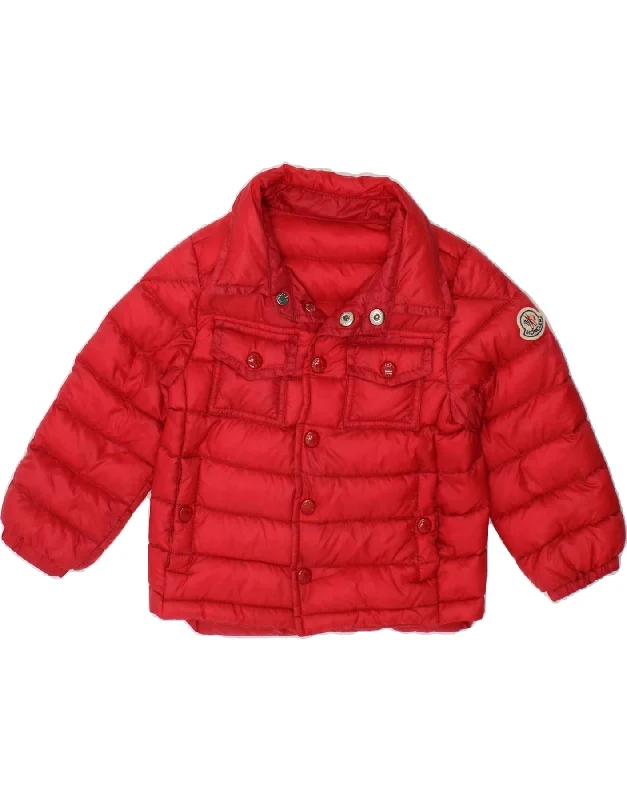 Men's Coats for City WearMONCLER Baby Girls Padded Jacket 12-18 Months Red Polyamide
