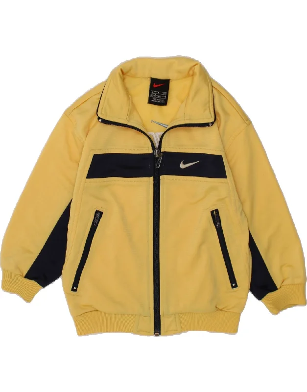 Warm Men's Down JacketsNIKE Boys Graphic Tracksuit Top Jacket 3-4 Years Small  Yellow Colourblock