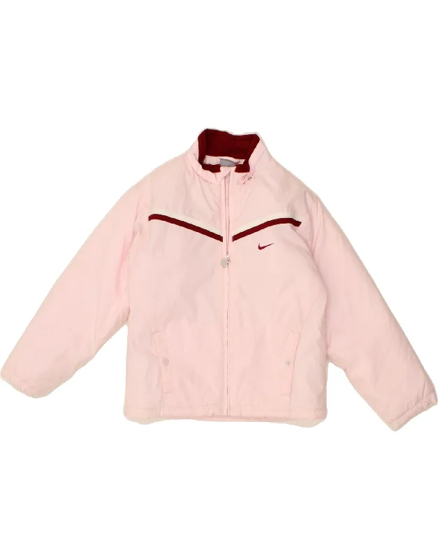 Men's Coats with Stretch FabricNIKE Girls Padded Jacket 7-8 Years XL Pink Polyester