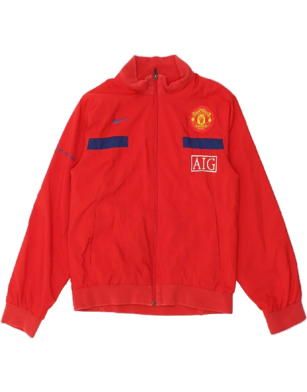 Men's Coats for Snowy WeatherNIKE Mens Manchester United Graphic Bomber Jacket UK 36 Small Red