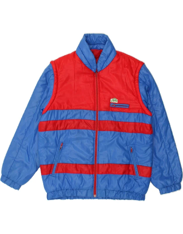 Winter-Ready Men's CoatsPAPAYA Mens Padded Jacket UK 40 Large Blue Colourblock Polyamide