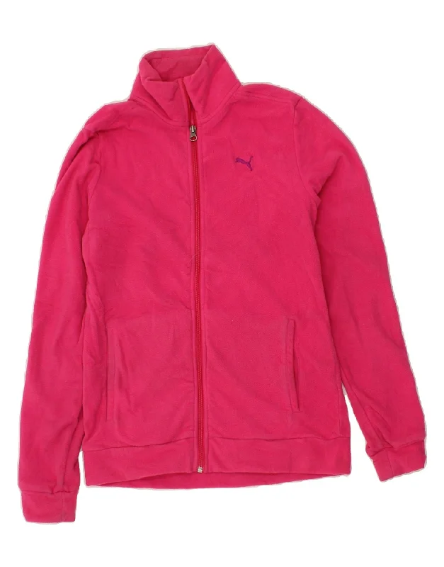 Men's Coats for Casual WearPUMA Girls Fleece Jacket 15-16 Years Pink Polyester