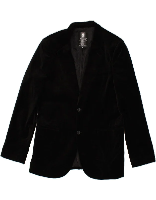 Men's Coats for Cold WeatherSMOG Mens 2 Button Blazer Jacket UK 40 Large Black Polyester