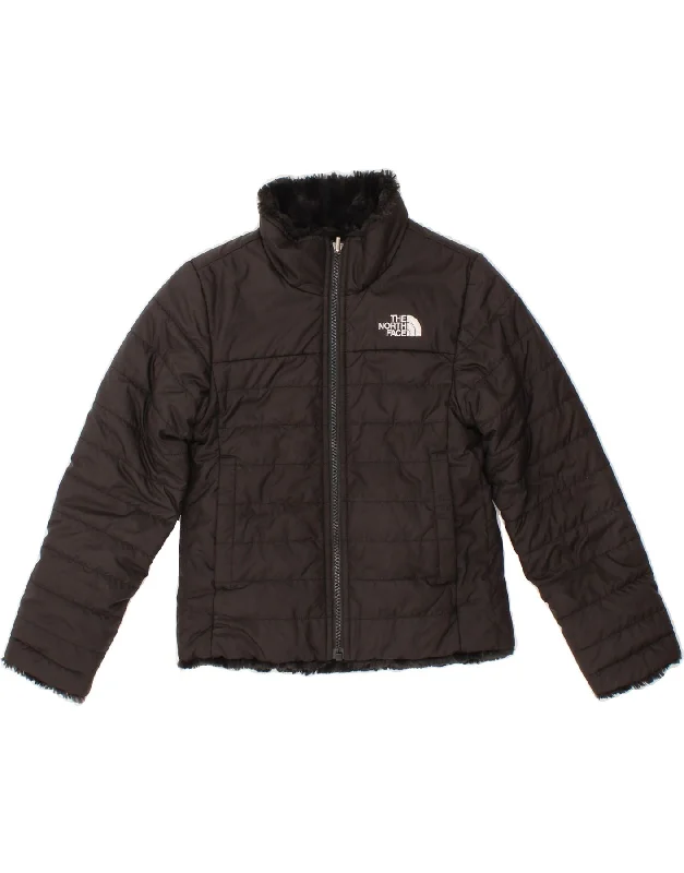 Men's Coats for SnowshoeingTHE NORTH FACE Girls Reversible Padded Jacket 5-6 Years XS Black Polyester