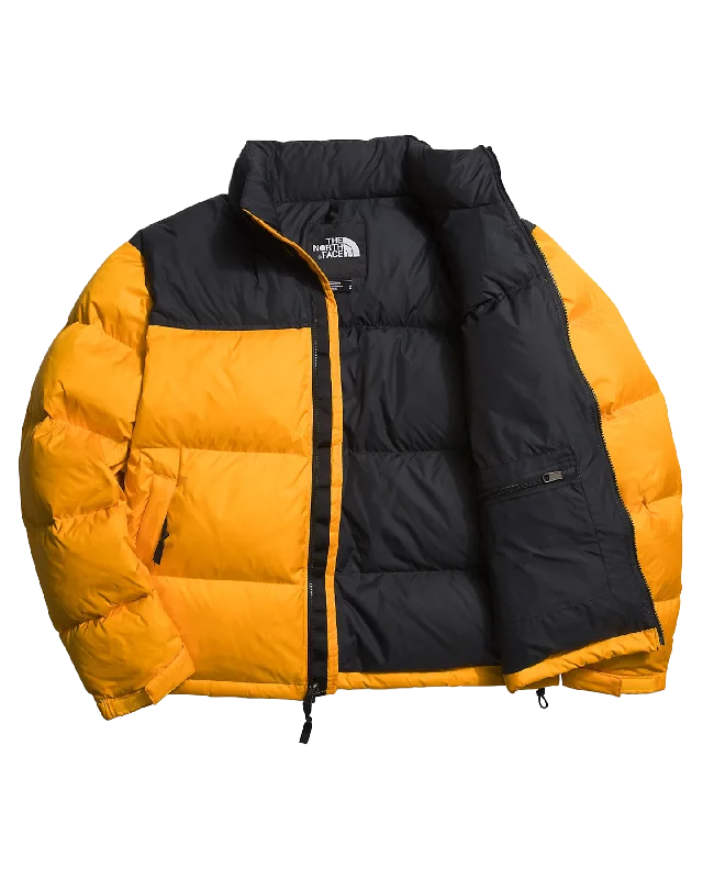 Men's Coats with Flannel LiningThe North Face Men's 1996 Retro Nuptse Jacket - Summit Gold / TNF Black