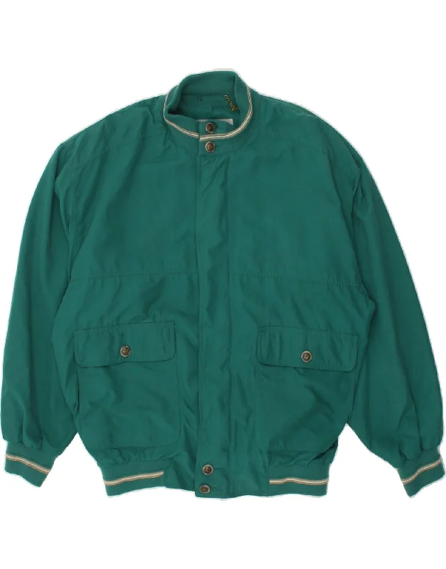 Men's Coats Made in the USAVINTAGE Mens Bomber Jacket UK 38 Medium Green Polyester