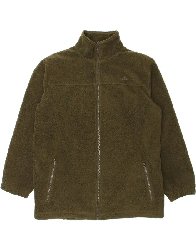 Men's Coats for Outdoor ActivitiesVINTAGE Mens Fleece Jacket UK 42 XL Khaki