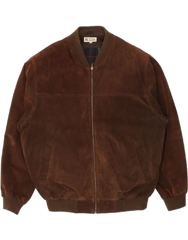 Men's Coats for Every OccasionVINTAGE Mens Leather Bomber Jacket UK 40 Large Brown