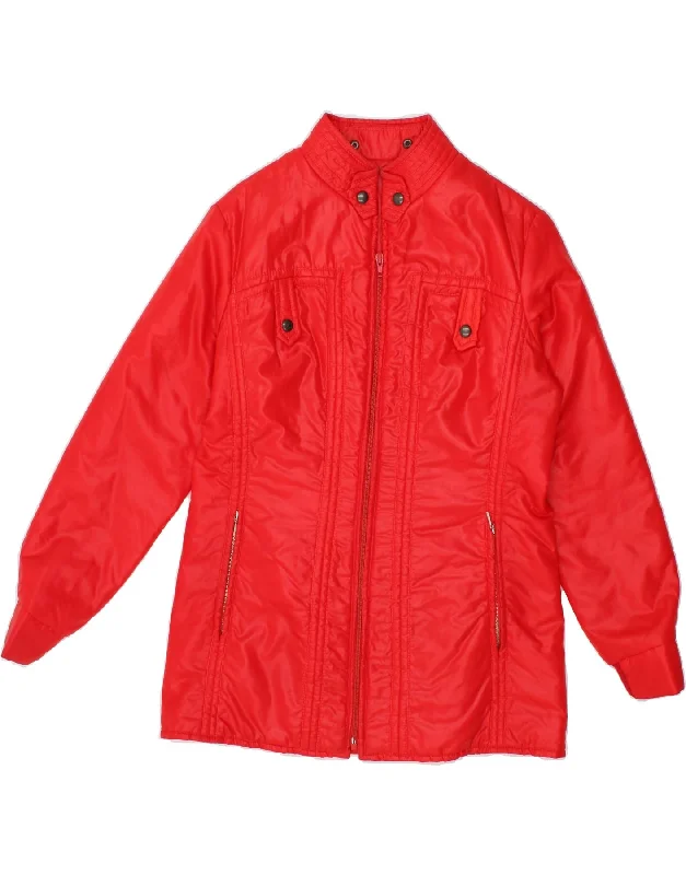 Men's Coats for SkiingVINTAGE Mens Rain Jacket UK 36 Small Red Nylon