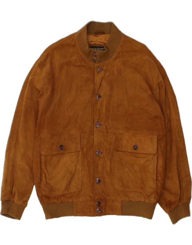 Men's Coats for BikingVINTAGE Mens Suede Jacket UK 40 Large Brown Leather