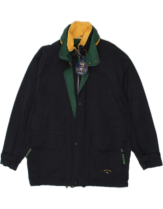 Versatile Men's Pea CoatsVINTAGE Mens Windbreaker Jacket UK 42 XL Navy Blue
