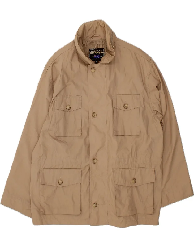 Men's Coats with Belted WaistsWAMPUM Mens Utility Jacket UK 42 XL Beige Polyester